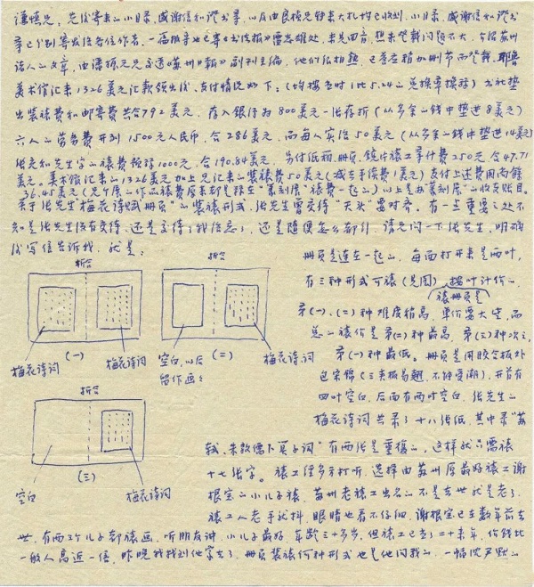 华人德书札中的装裱图示