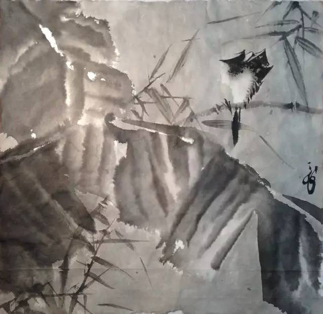 韩天衡 翠竹小鸟 副本