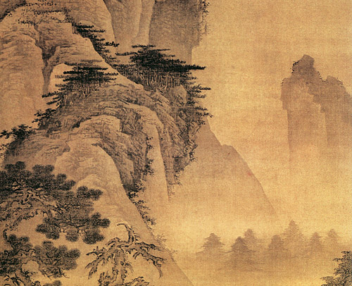 明 倪端 《聘庞图》轴 绢本设色 163.8×92.4cm 北京故宫博物院藏4 局部4 缩图