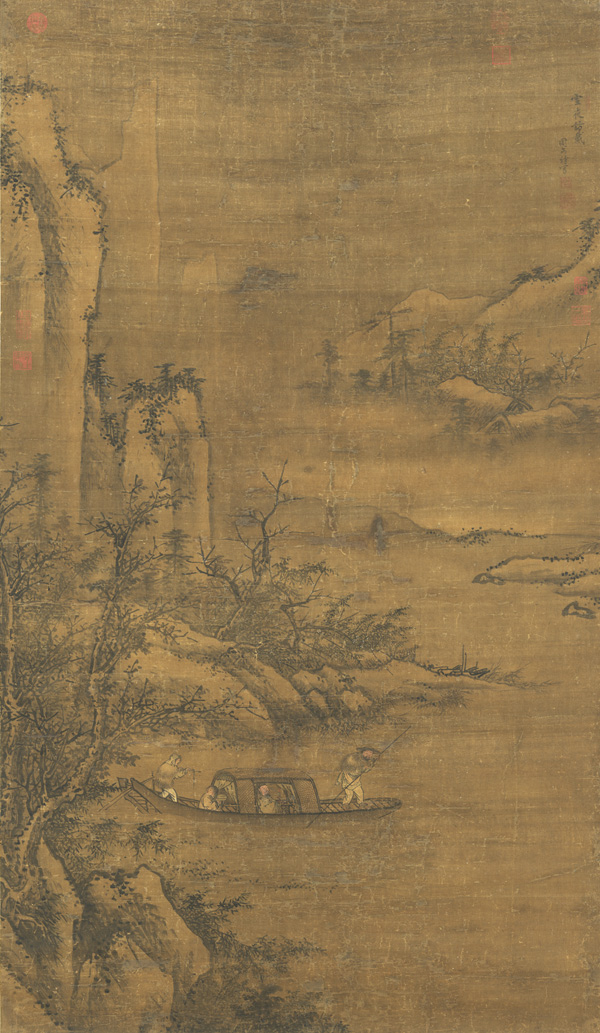 明 周文靖 雪夜访戴图 绢本淡设色 161.5×93.9cm 台北故宫博物院藏 副本 缩图2