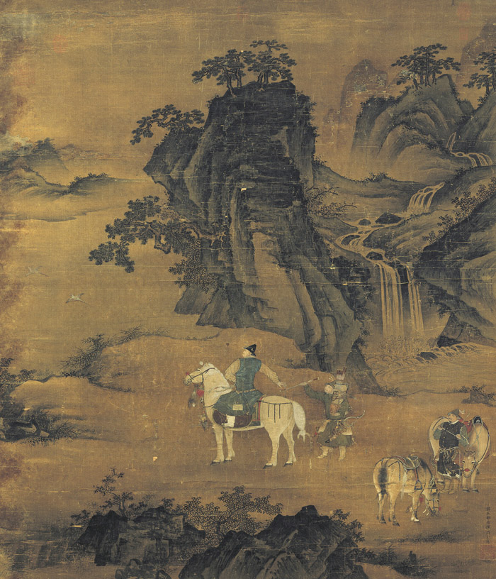 明 周全 射稚图 137.6×117.2cm 台北故宫博物院藏 2 缩图