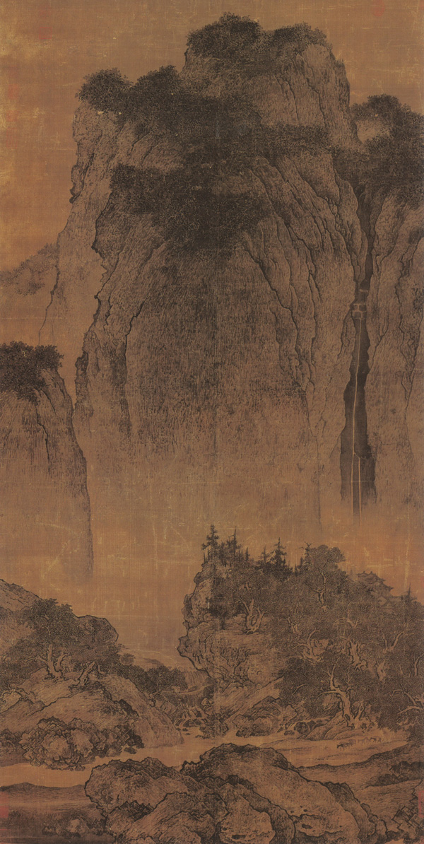 北宋 范宽 溪山行旅图 206.3×103.3cm 绢本水墨 台北故宫博物院藏 缩图