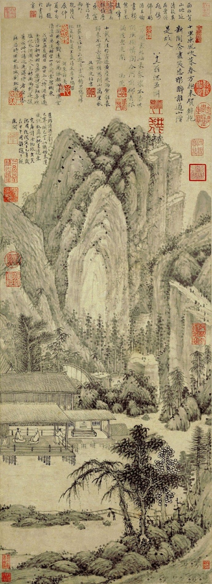 ﻿圖5，劉玨清白軒圖，台北故宮藏