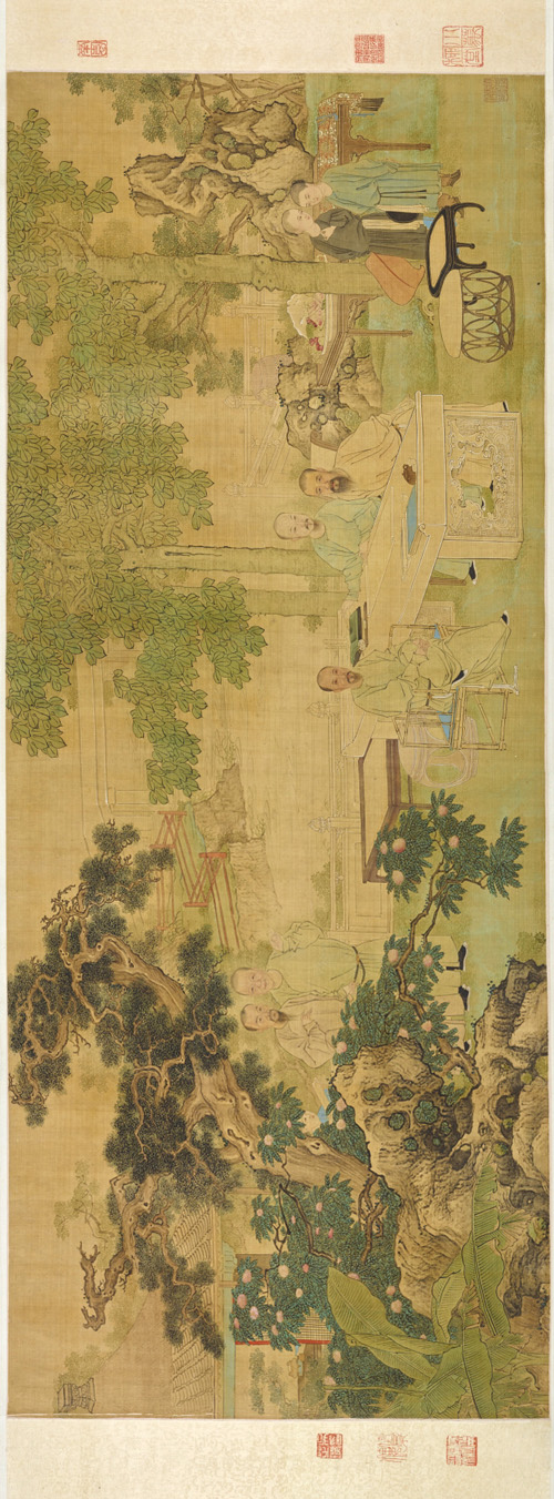 清 禹之鼎 城南雅集图 50.5×126cm via. 东京国立博物馆 副本2 旋转 缩图