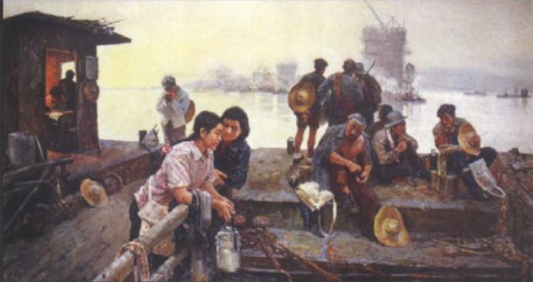 王恤珠《待渡》 布面油画 1957年 副本 缩图