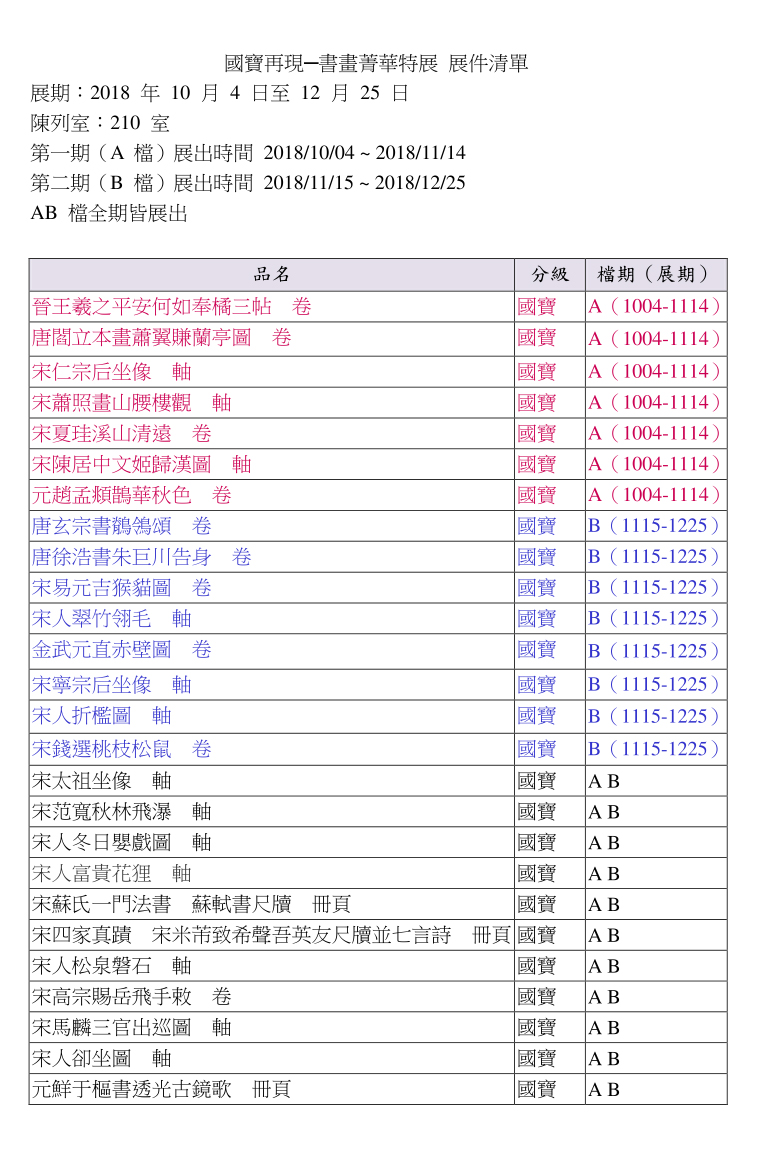 清单
