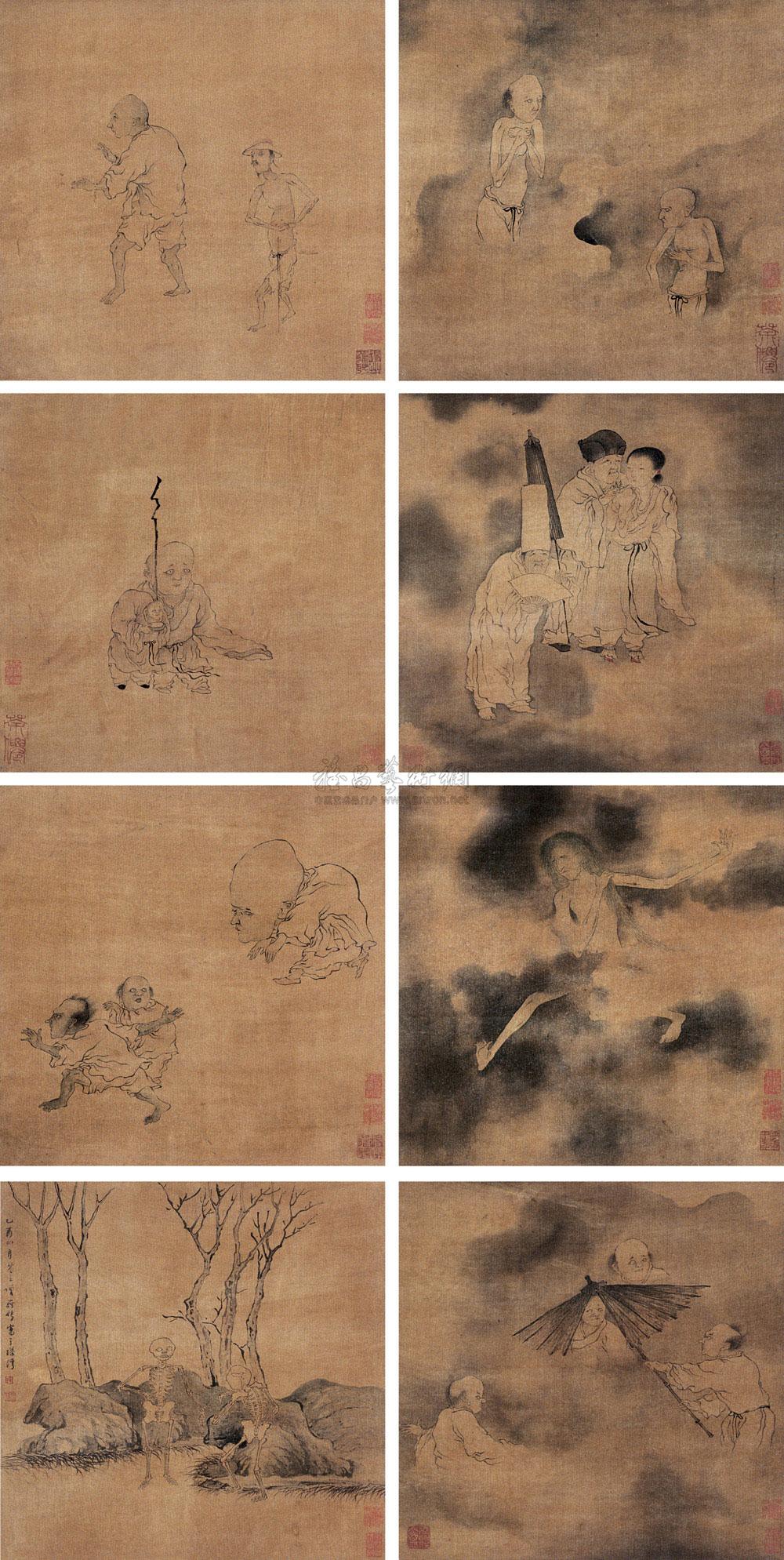 罗聘 鬼趣图 2007嘉德拍卖