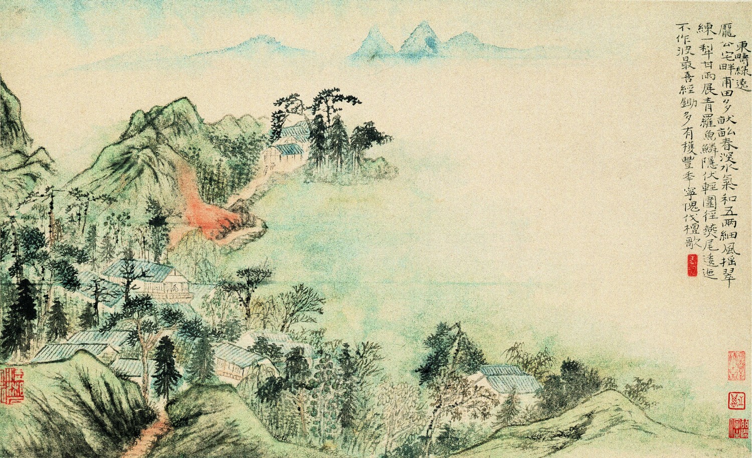 一《东畴绿绕》（设色）