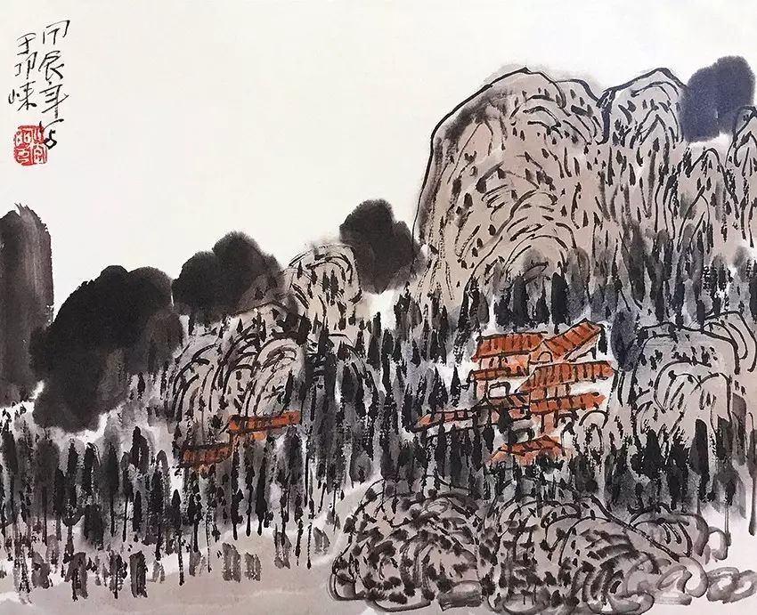 陈子庄作品《邛崃》