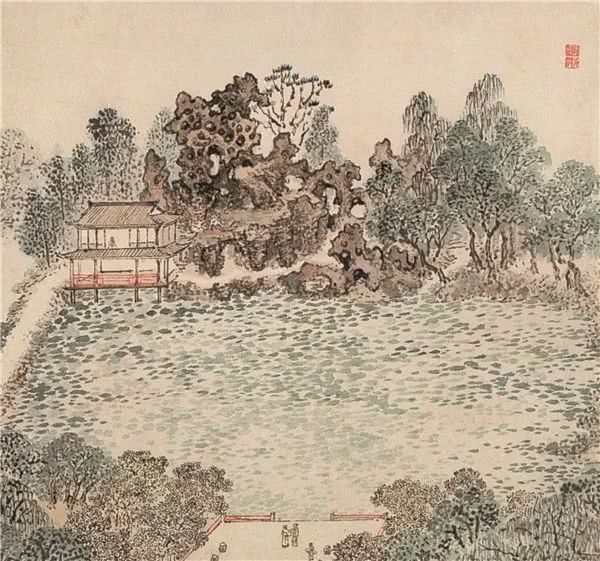 张宏《止园图》描绘的飞云峰北侧