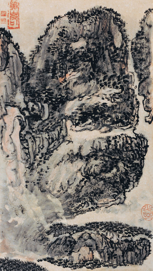 赖少其 黄山 47×26cm 印文：黄山客、老赖、少其、少其 缩图