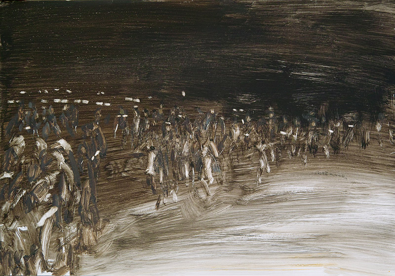 《从》入选2015年中国水彩画新锐作品展，尺寸：78×54cm 缩图2