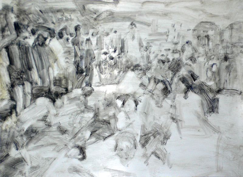 《灰色生命》入选2015中国水彩画新锐作品展 纸本水彩 ，尺寸：54×37cm 缩图2